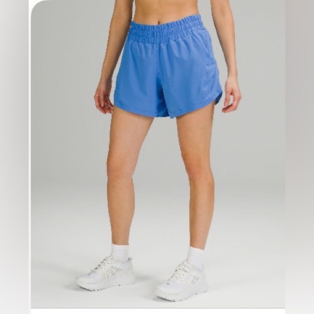 lululemon athletica women's athletic shorts in periwinkle blue